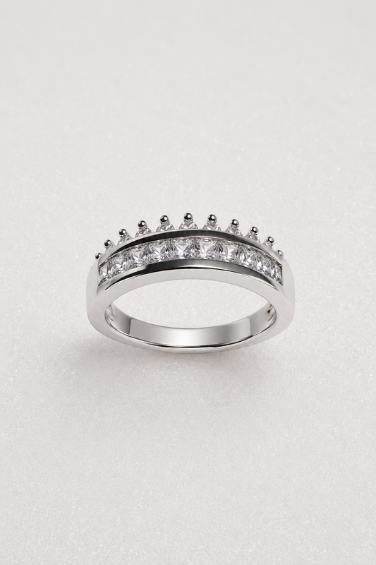 Silver minimalist rings